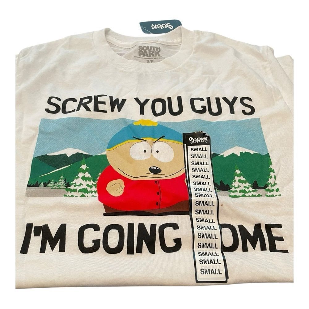 South Park White Graphic Tee‎ - Short Sleeve